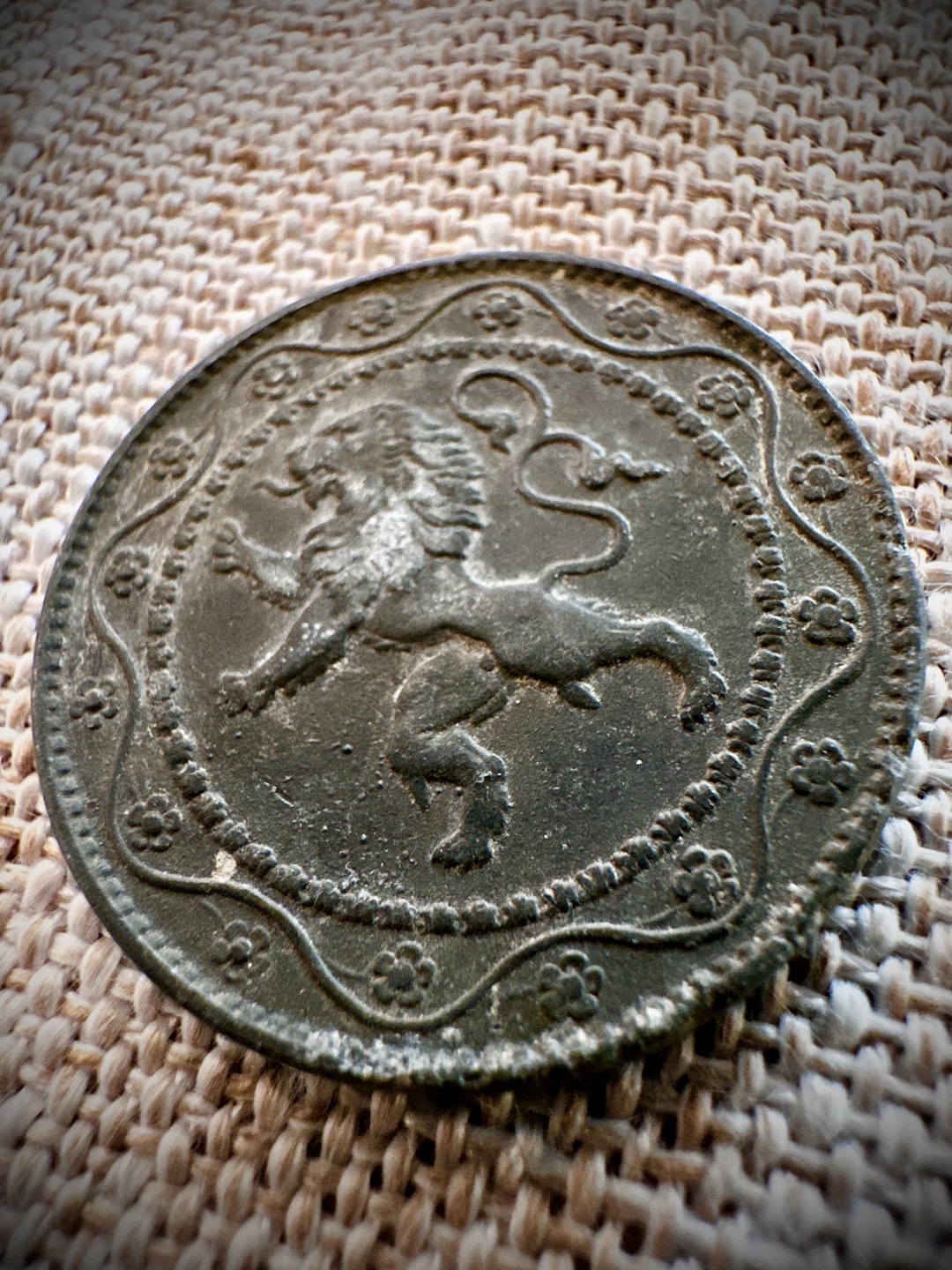 Vintage Belgium Coin 1915