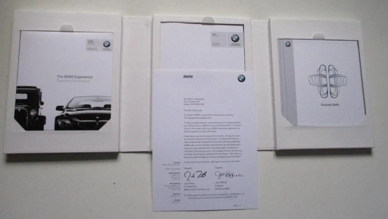 BMW Welcome and Press Kit With DVDs and Booklets - photo 2
