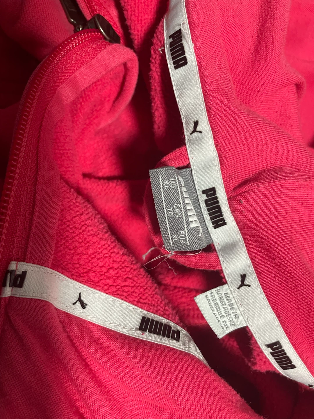 Puma Pink Full Zip Hoodie | Women’s Size XL - photo 4