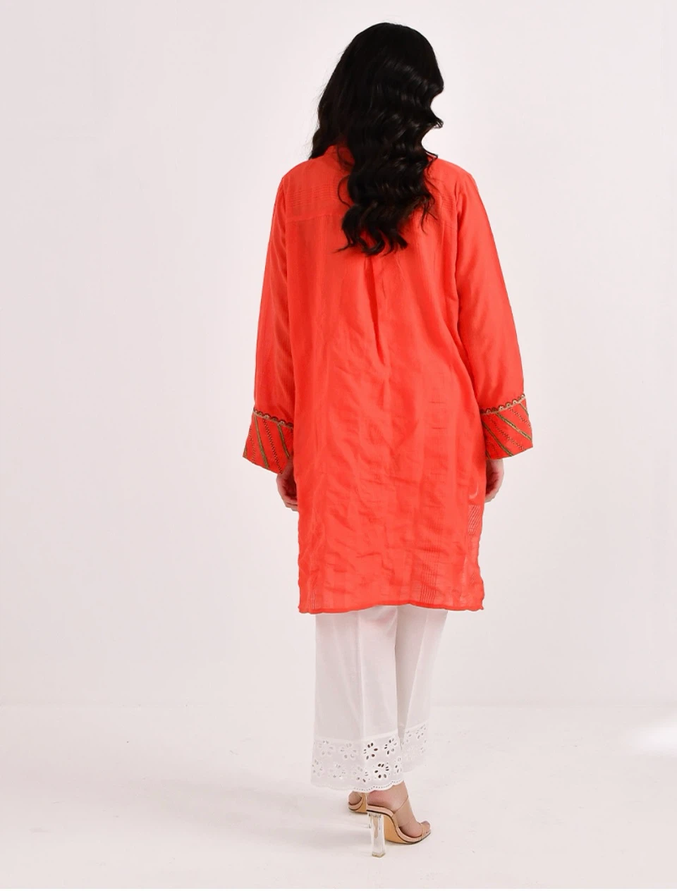 Orange Embroidered Tunic Shirt - photo 4
