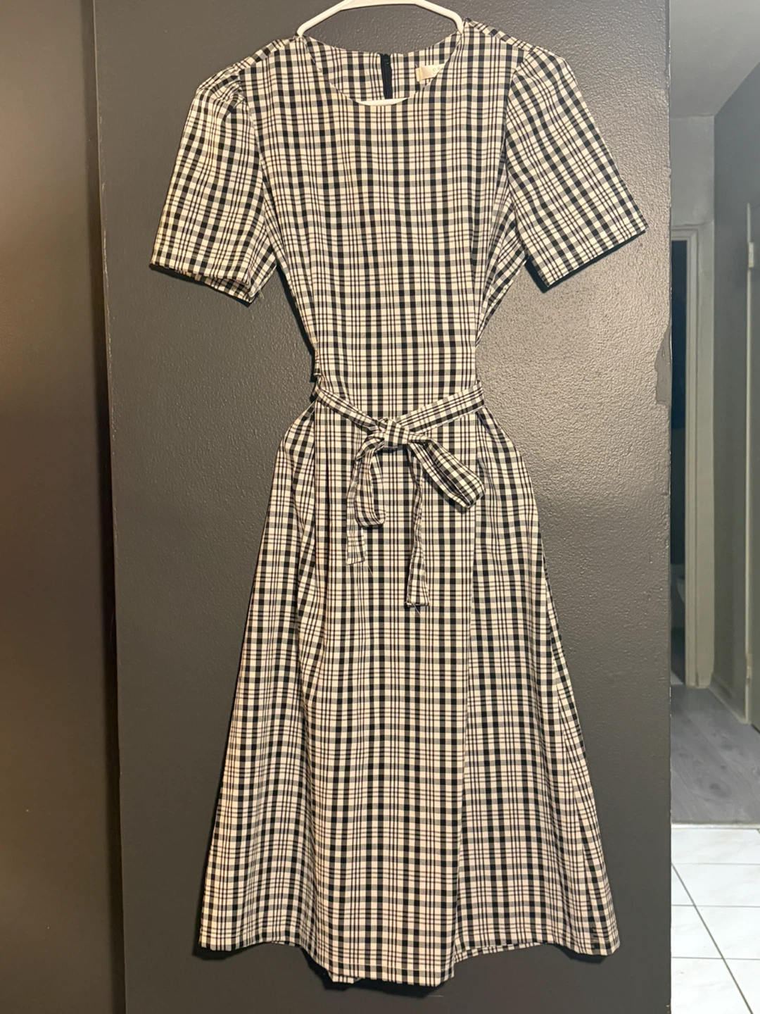 Korean O.M.G Brand Classic Plaid Dress Two Looks