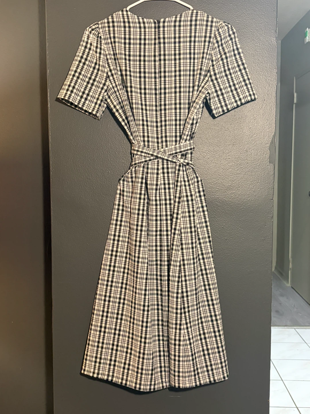 Korean O.M.G Brand Classic Plaid Dress Two Looks - photo 2