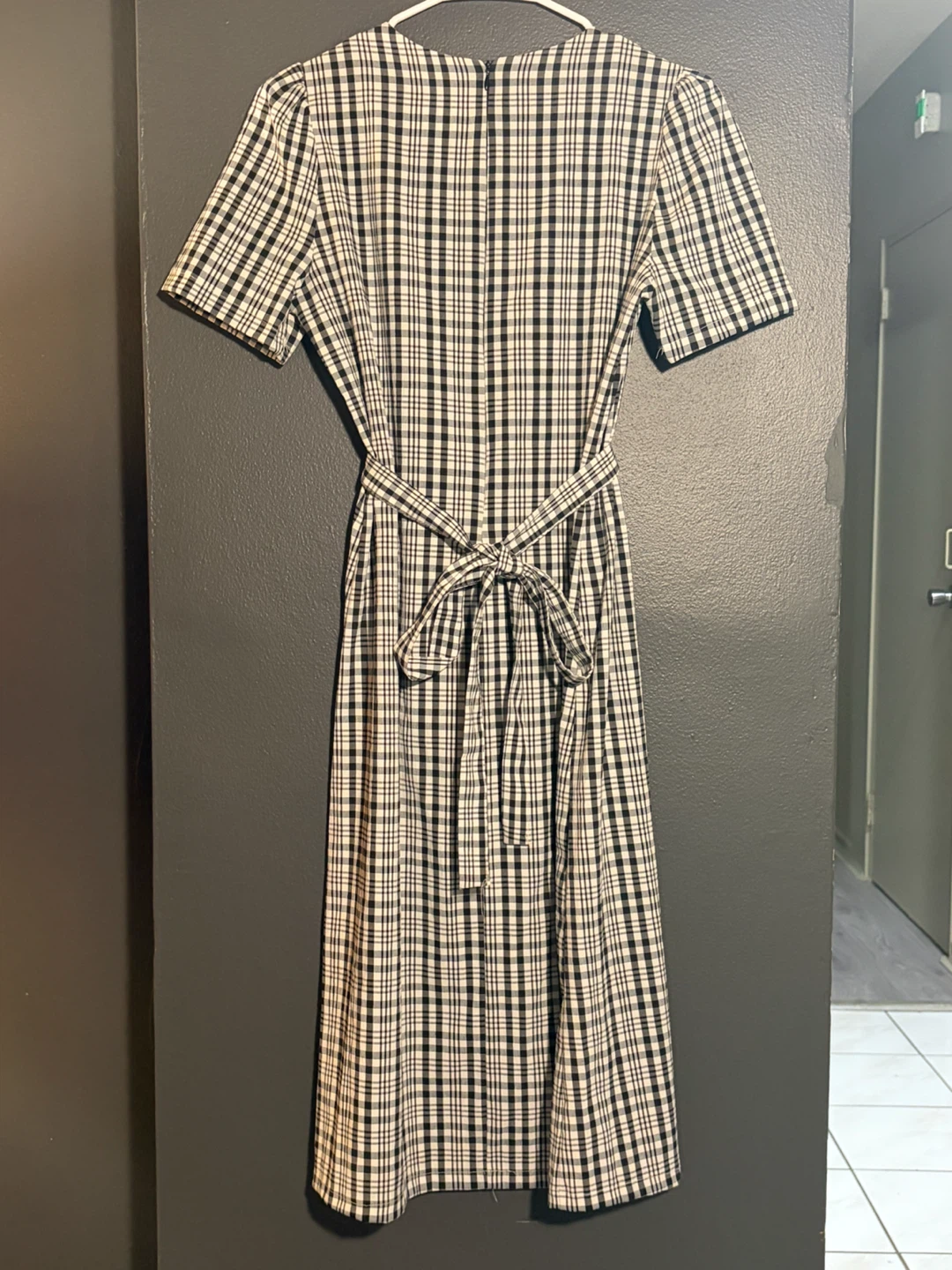 Korean O.M.G Brand Classic Plaid Dress Two Looks - photo 4