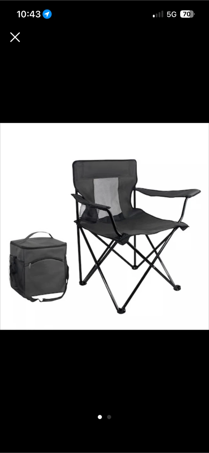 Outdoor Chair & Cooler Combo