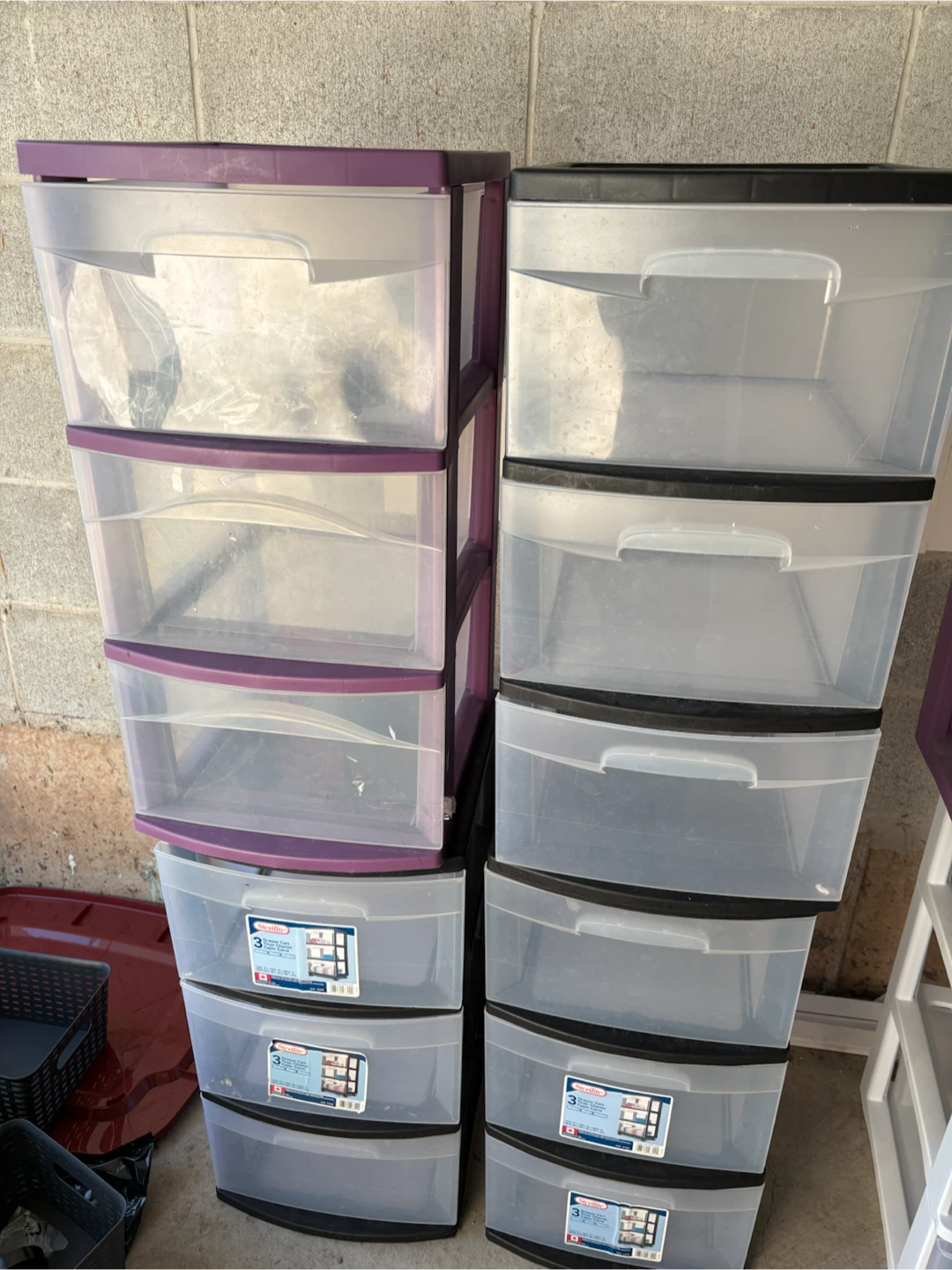 Sterlite 3 drawer storage $15 each
