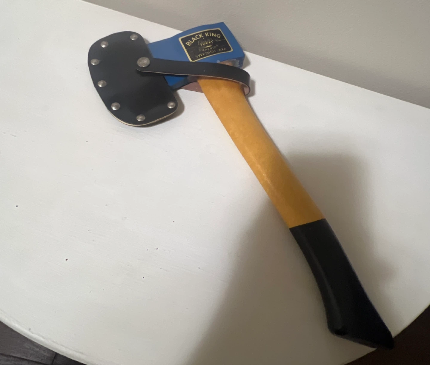 Mint Vintage Swedish Blue Head Axe - Black King (Hand-Forged)