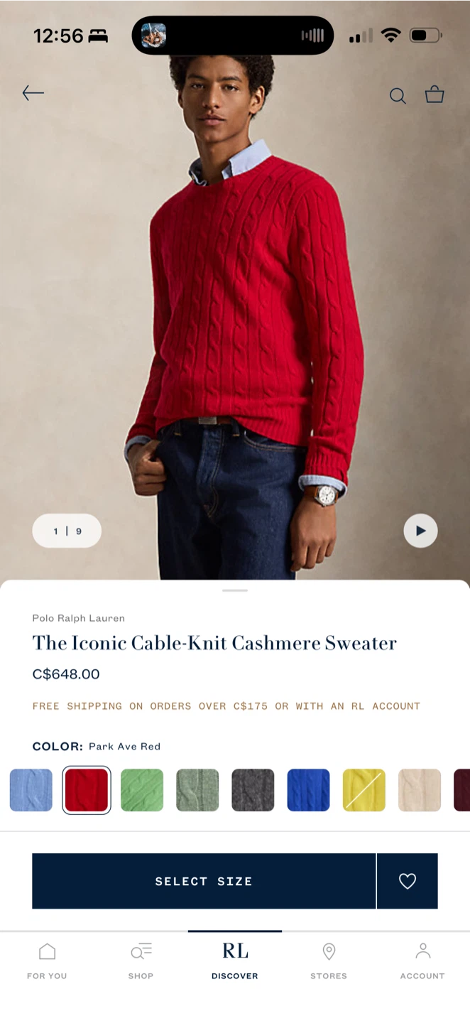Polo Ralph Lauren Red Cable Knit Sweater - photo 4