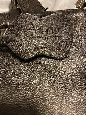 Genuine Leather Black Tote Bag - photo 3