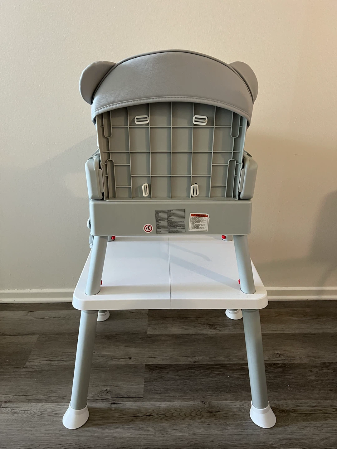 Grey Baby High Chair with Bear Design - photo 4
