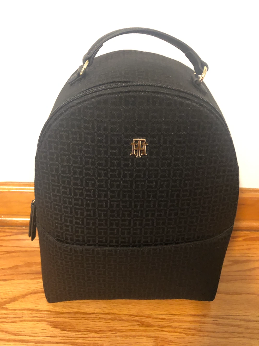 Tommy Hilfiger Black Monogram Backpack