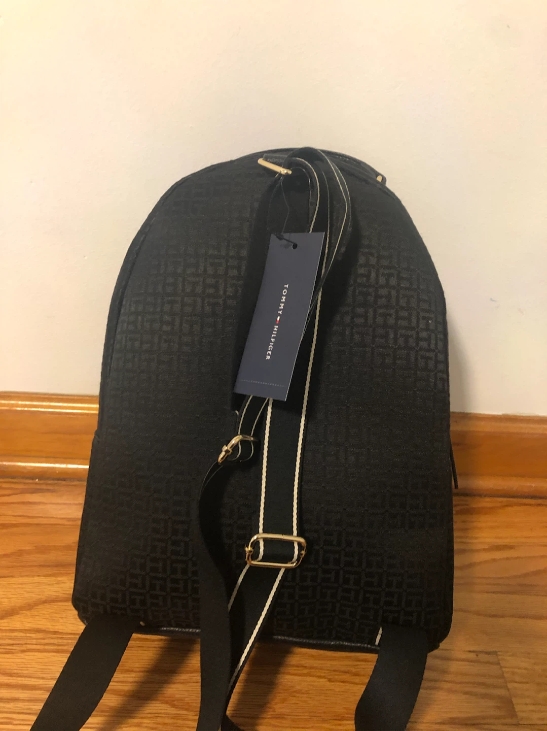 Tommy Hilfiger Black Monogram Backpack - photo 2