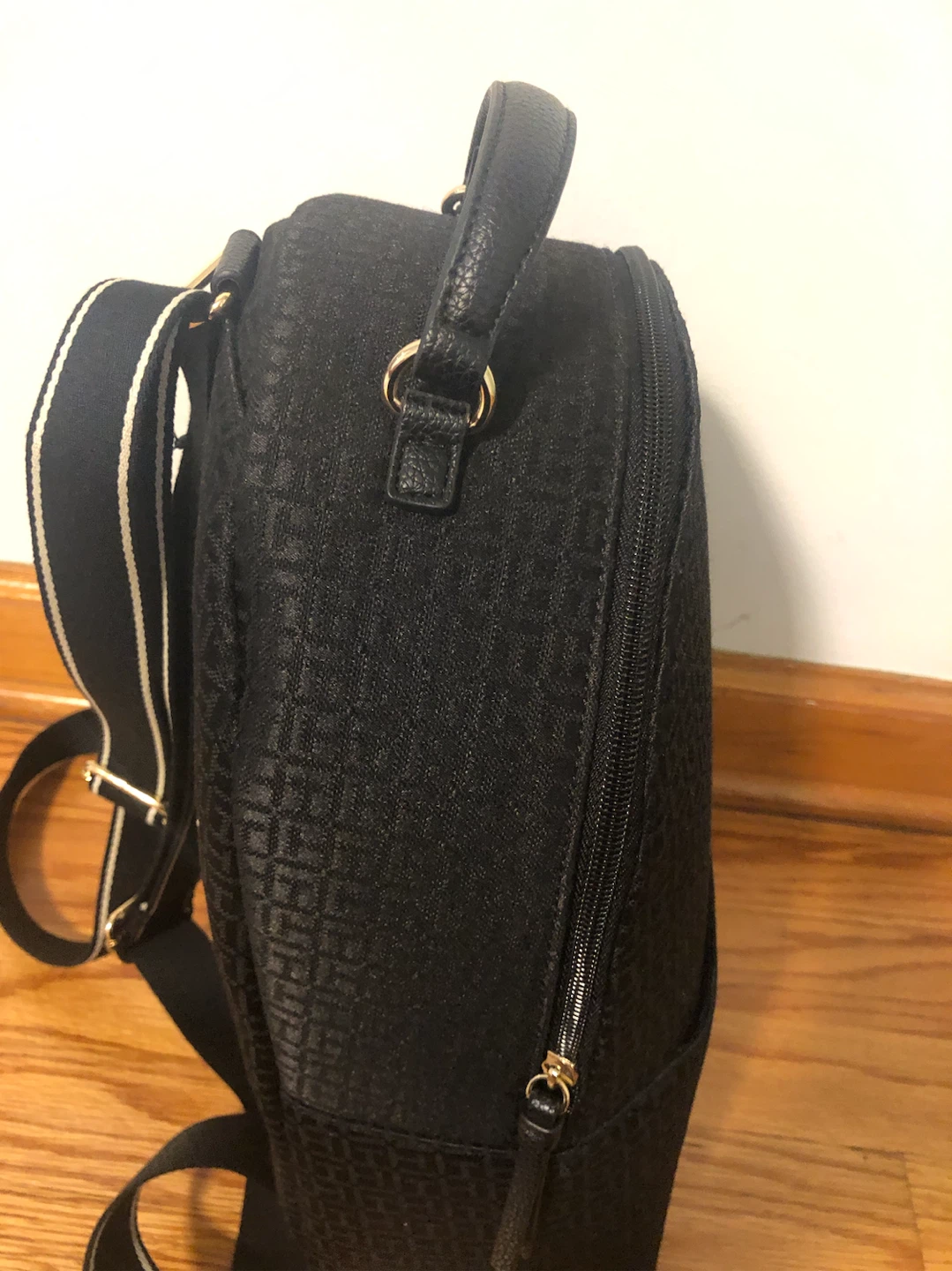 Tommy Hilfiger Black Monogram Backpack - photo 3