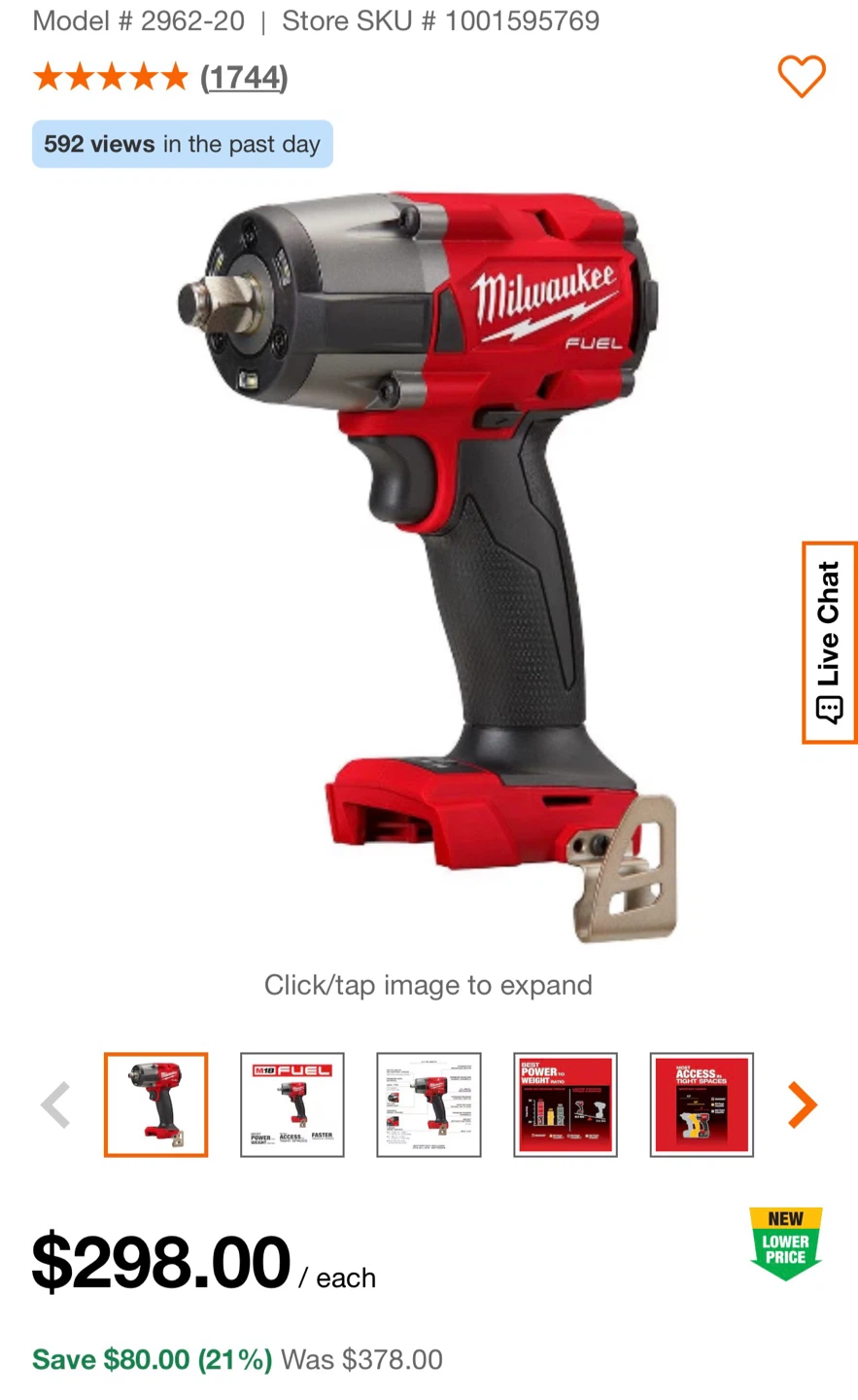 Milwaukee M18 FUEL Impact Wrench - photo 5