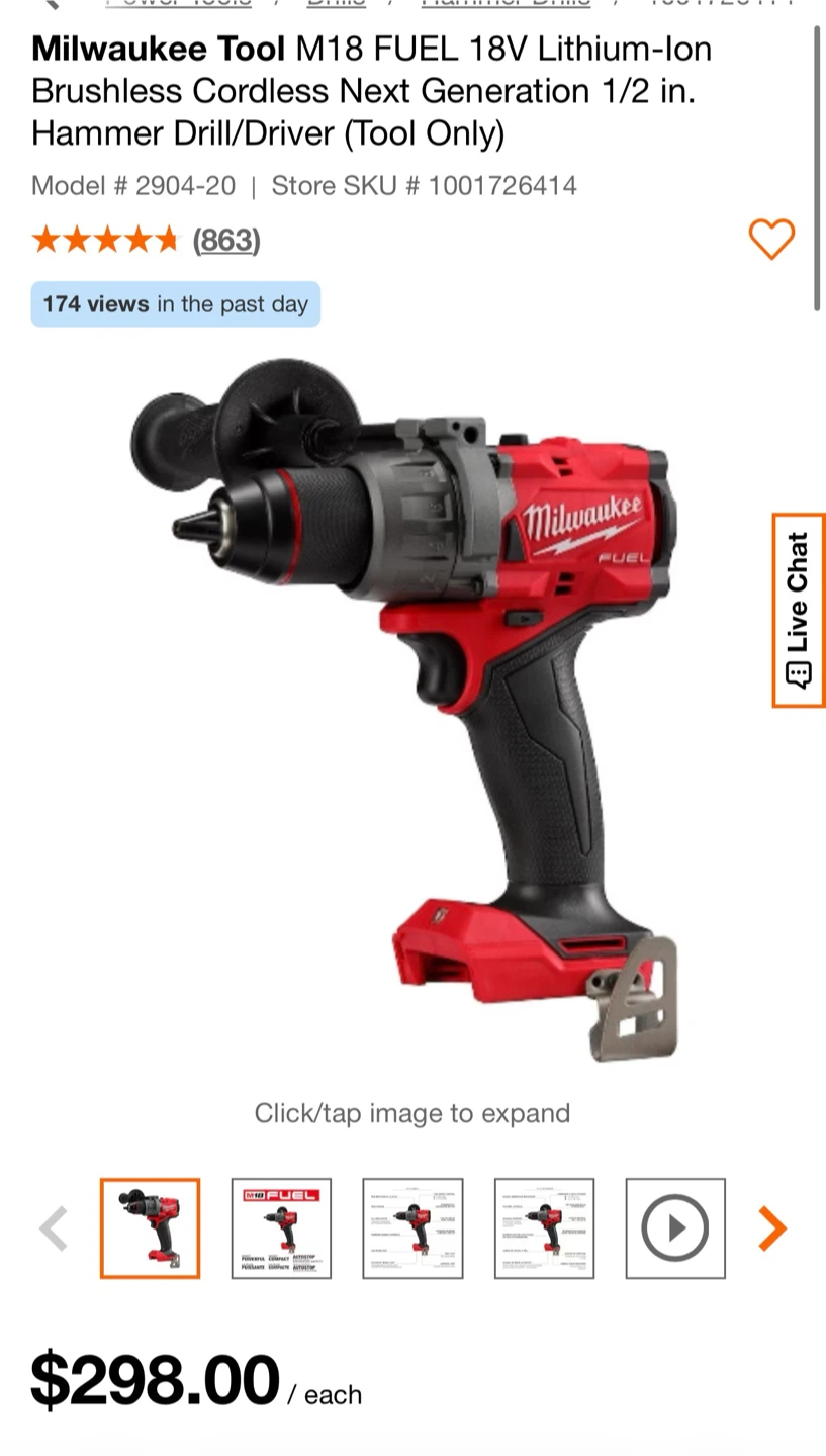 Milwaukee M18 FUEL 18V Hammer Drill/Driver (Tool Only) - photo 3