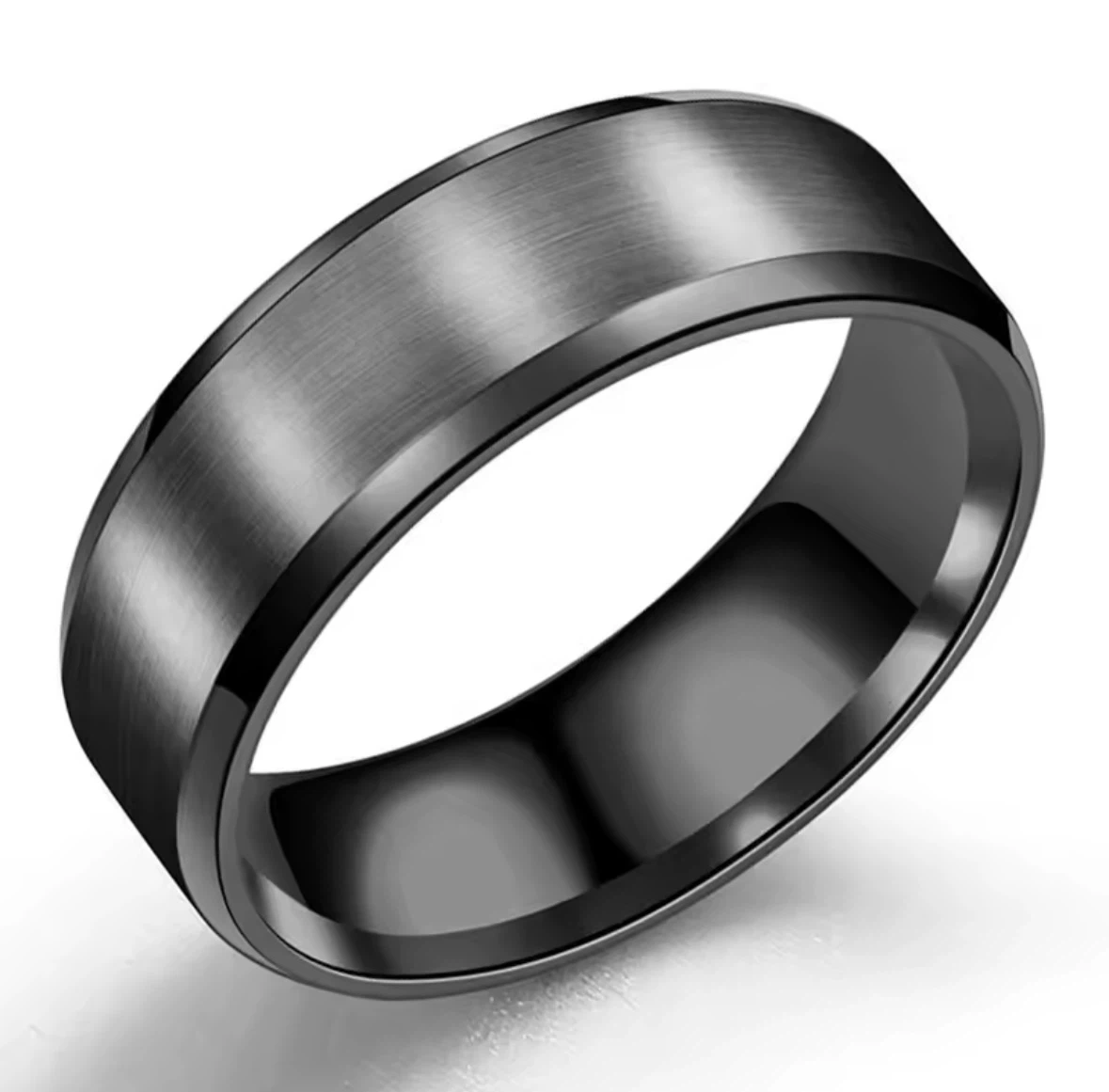 Men's Brushed Tungsten Carbide Band Ring