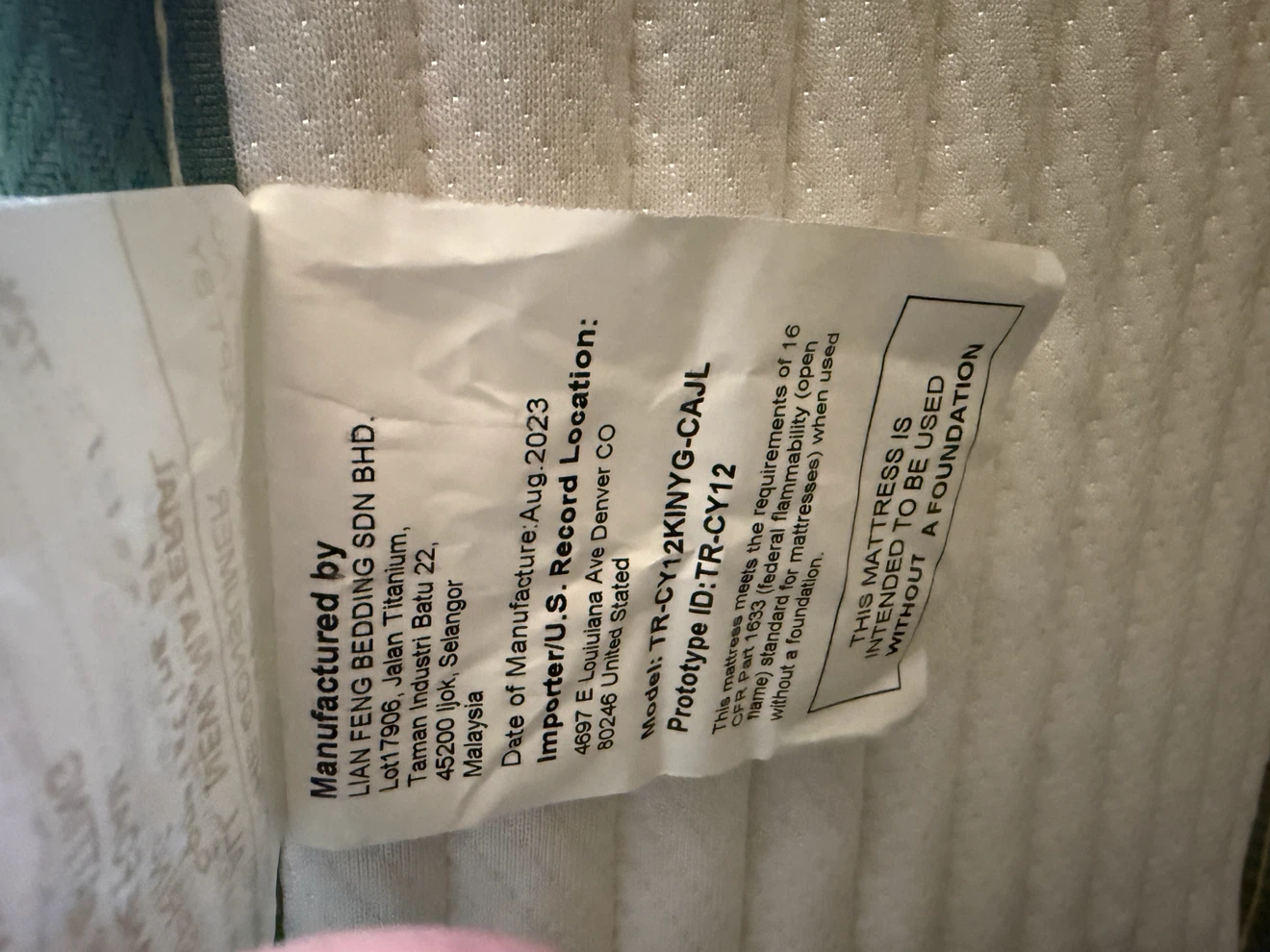 White  king Size  Mattress - photo 3