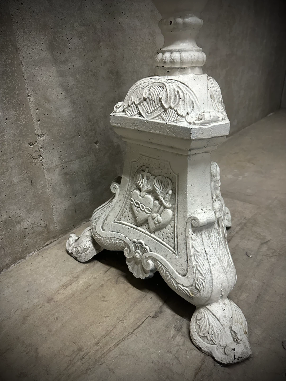 Monumental Vintage French Cast Iron Pricket Candleholder - photo 4