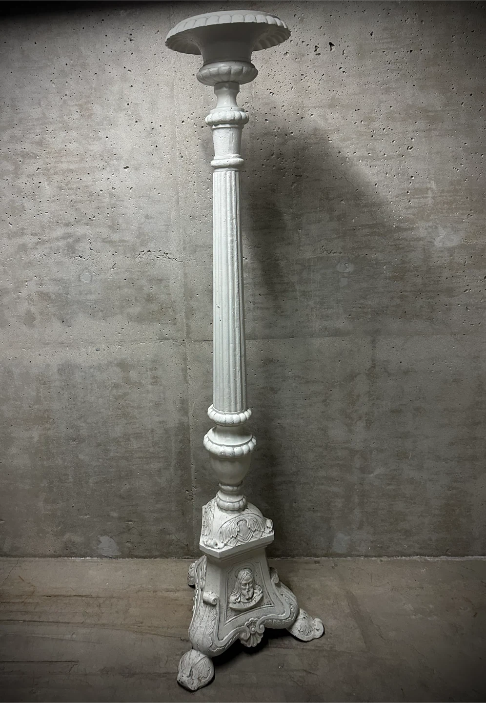 Monumental Vintage French Cast Iron Pricket Candleholder - photo 5