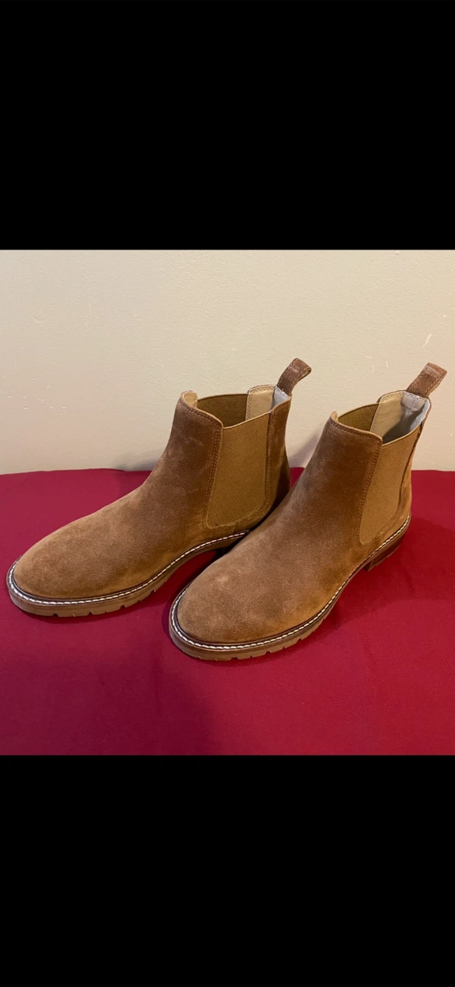 Brown Suede Chelsea Boots