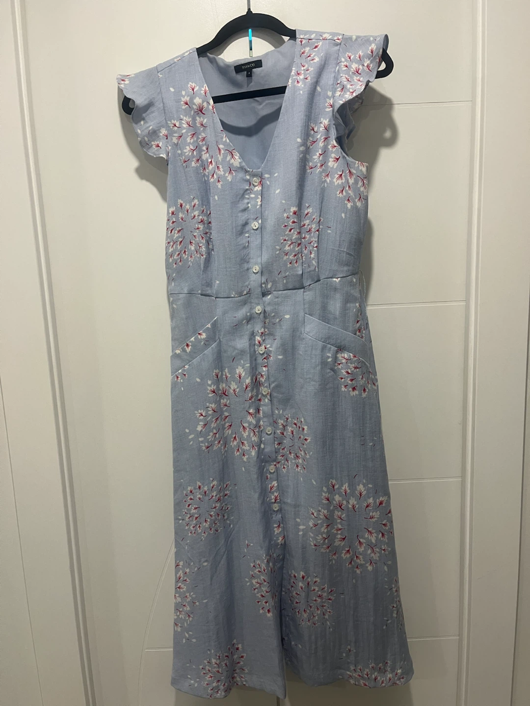 RW&CO Floral Midi Dress - Size 4 - Never Worn