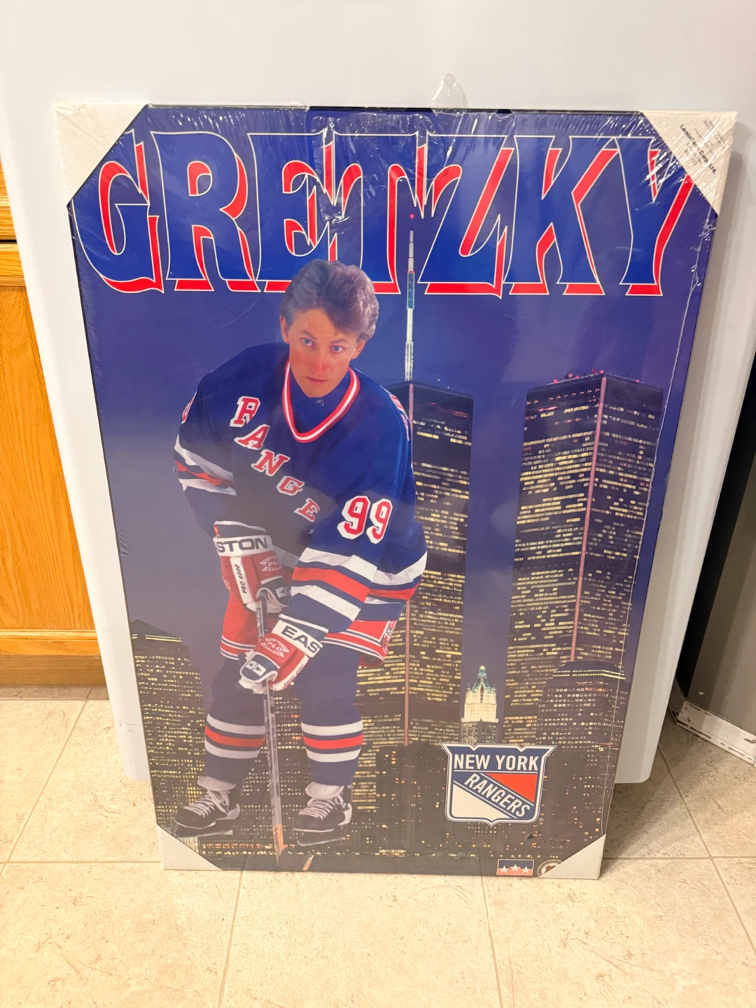 WAYNE GRETZKY NEW YORK RANGERS WOOD PLAQUE ( FACTORY SEALED) - photo 4