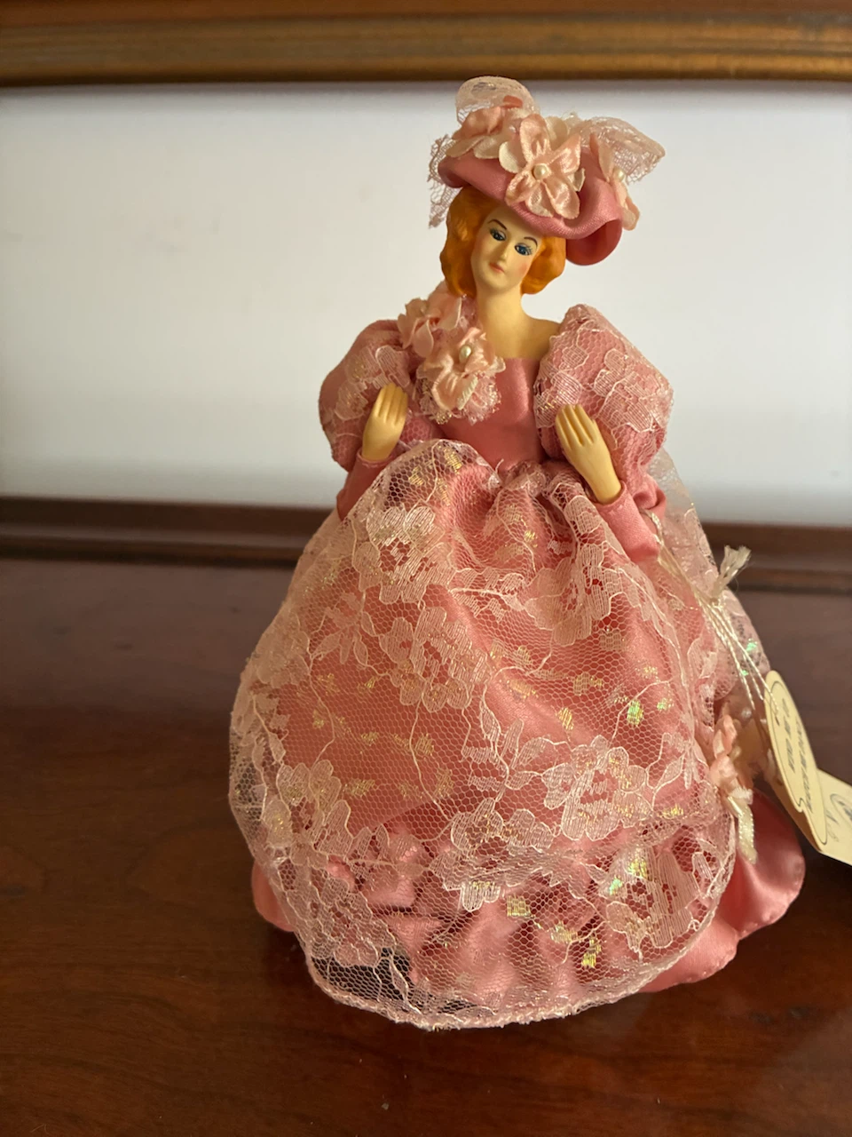 Pink Lace Doll Figurine