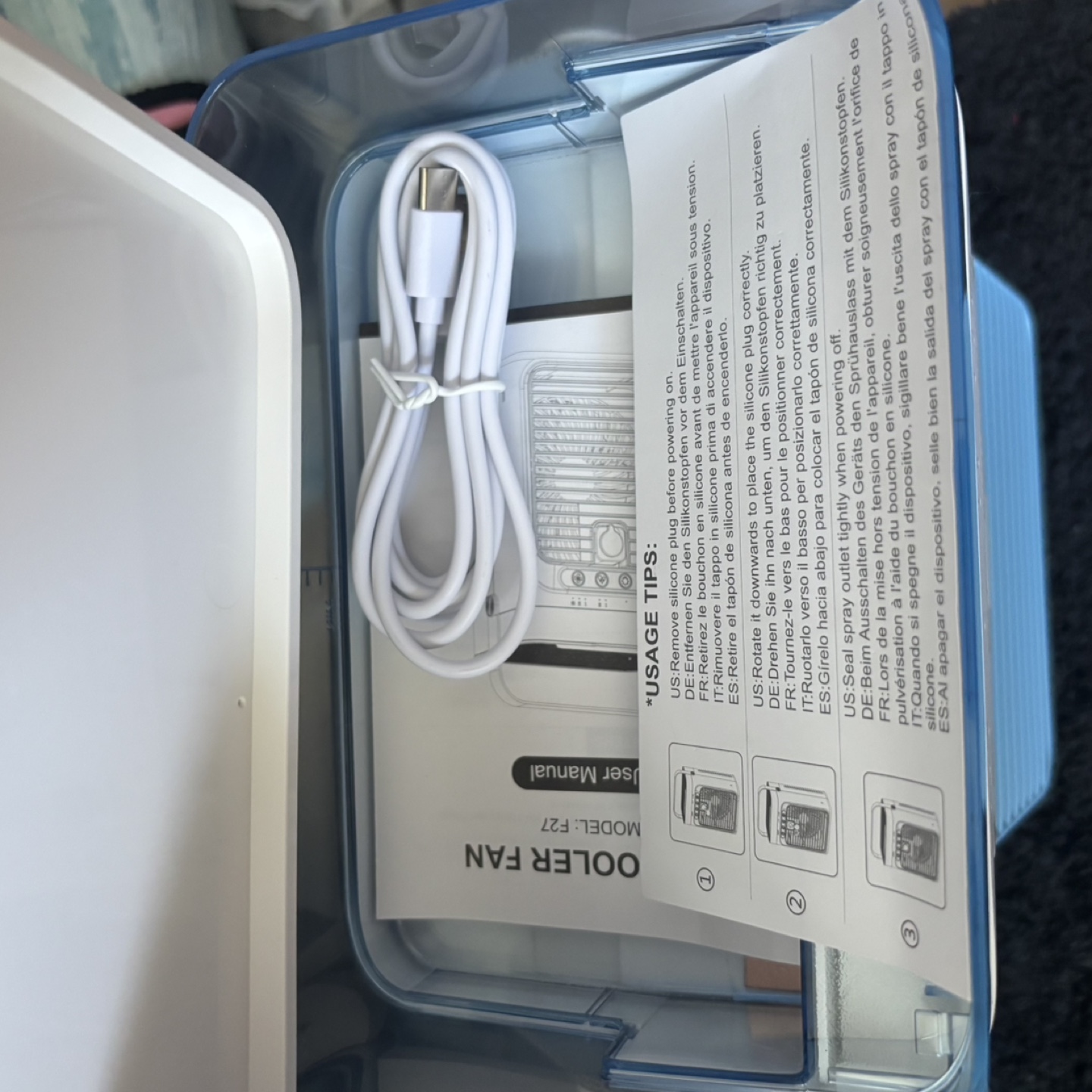 Tiptop Home Air Cooler Fan Model F27 - photo 3