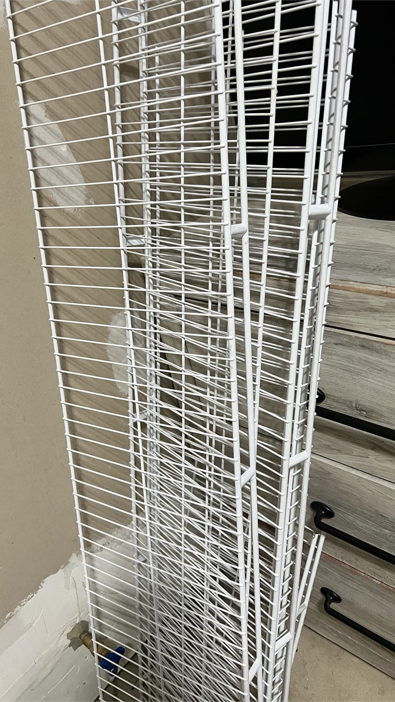 White Wire Shelving Unit