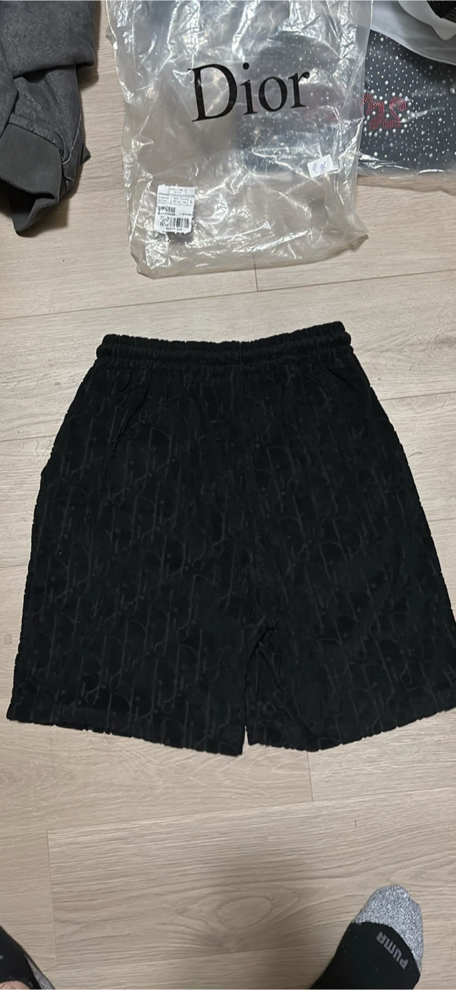Dior x Shawn Stussy Black Monogram Shorts - photo 2