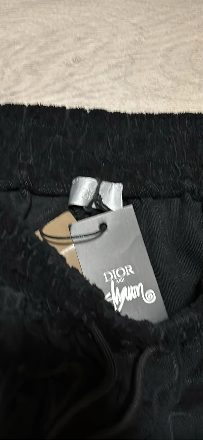 Dior x Shawn Stussy Black Monogram Shorts - photo 3