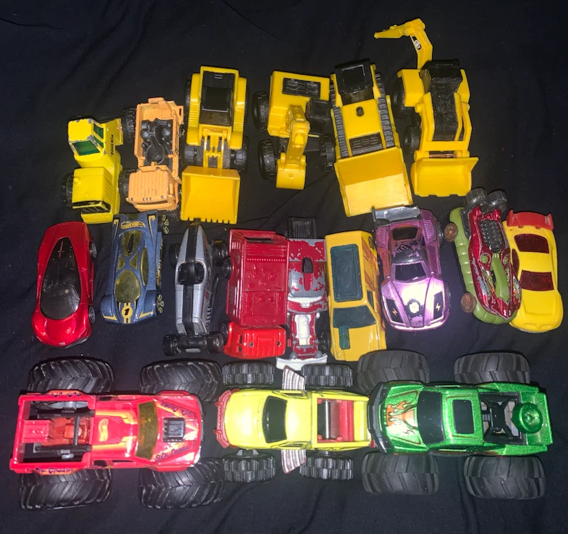Lot of toy cars