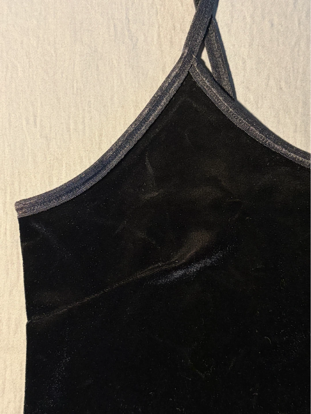 Black Velvet Cami Top Tank Top - photo 3