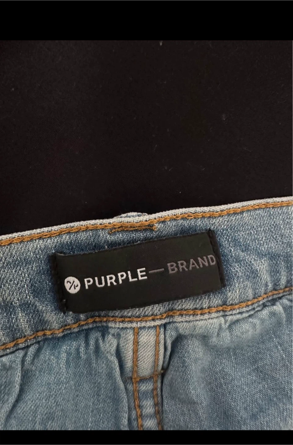 Purple Brand Light Wash Distressed Denim Jeans - photo 2
