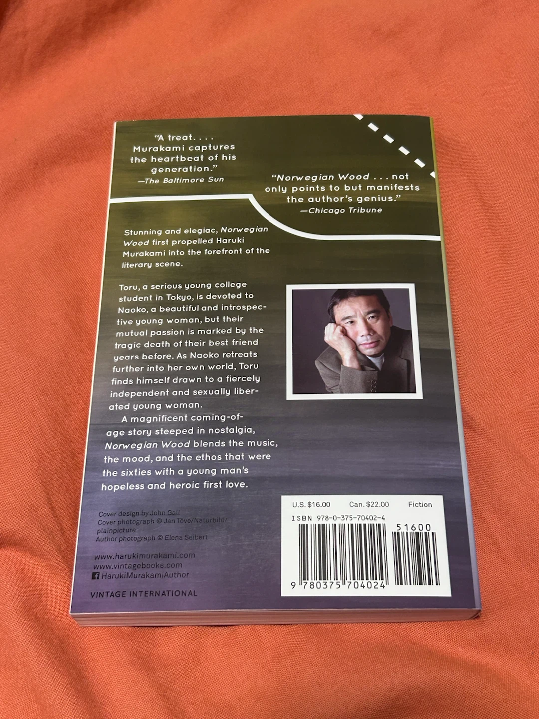 Haruki Murakami Norwegian Wood Paperback Book - photo 2