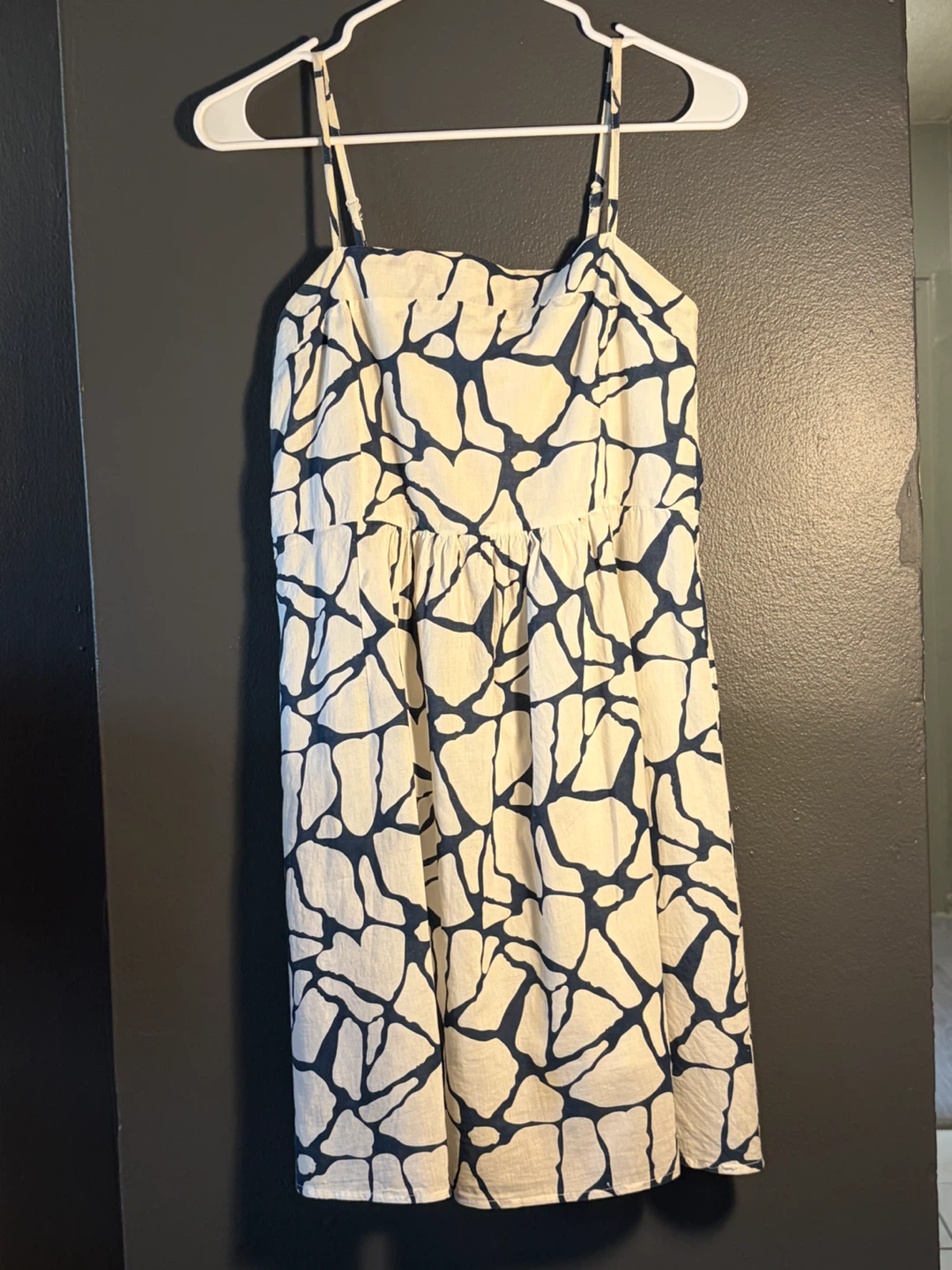 White and Blue Patterned Sundress - photo 2