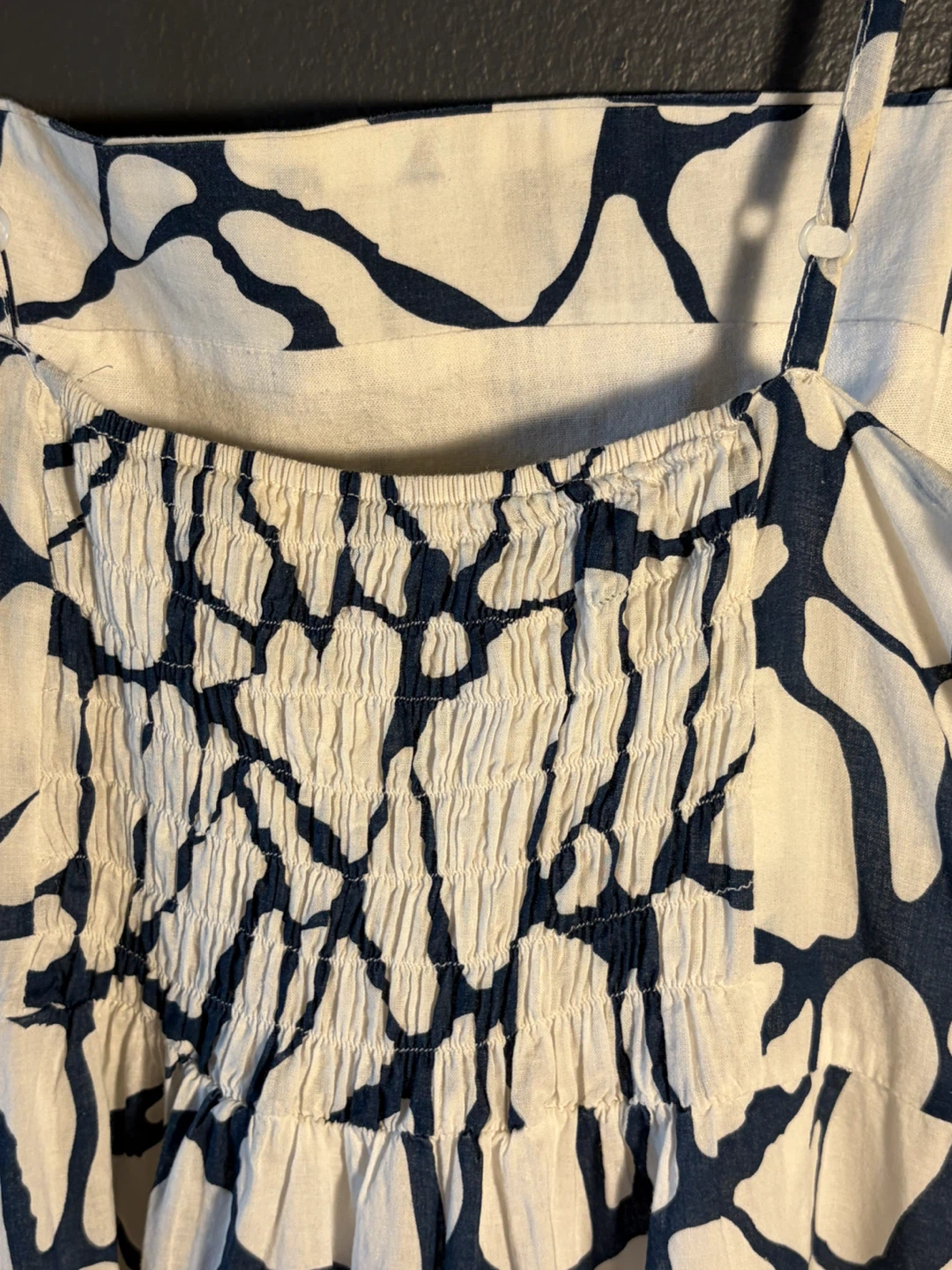 White and Blue Patterned Sundress - photo 3