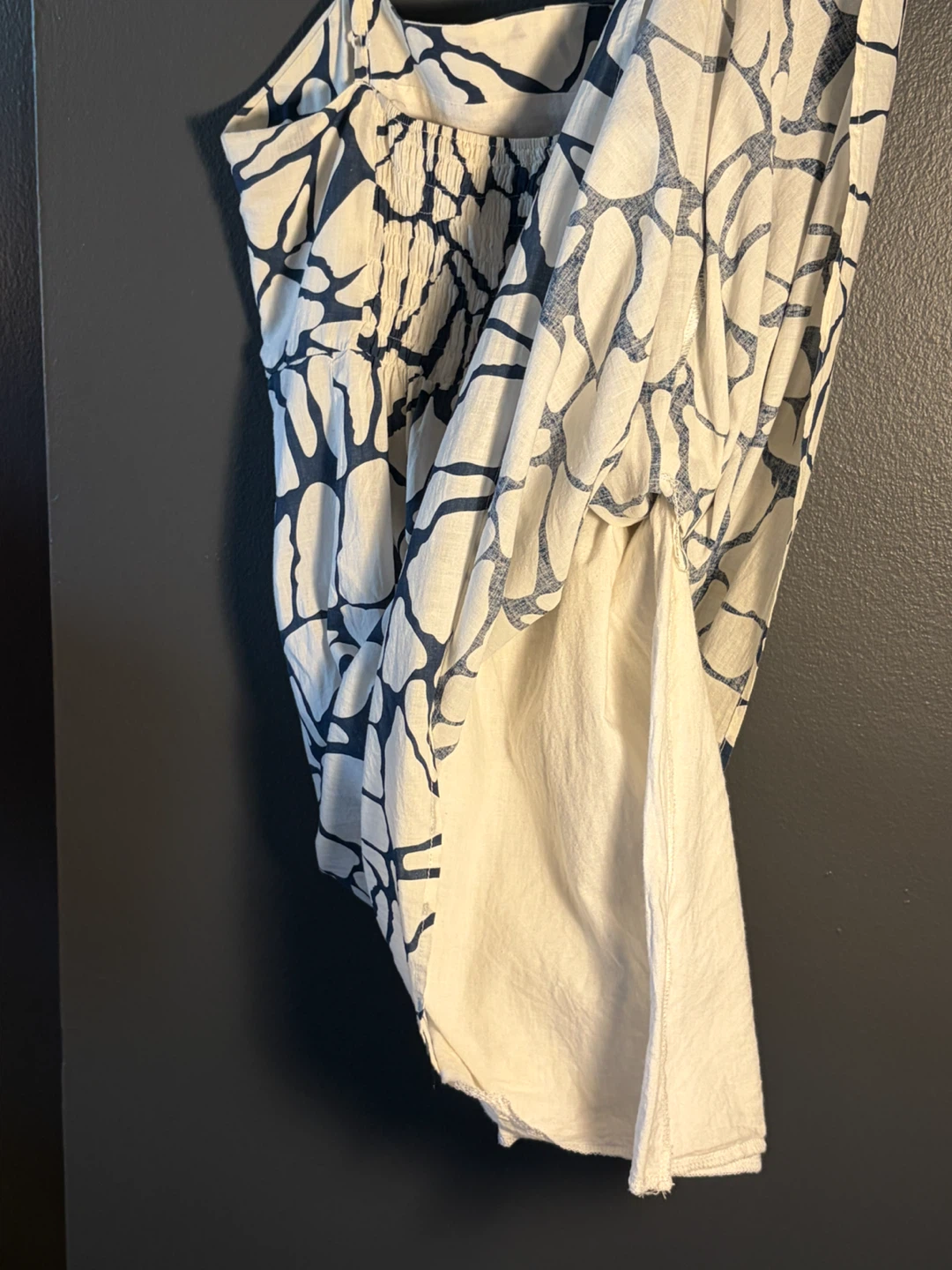 White and Blue Patterned Sundress - photo 4