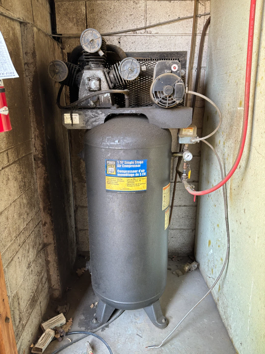 Princess Auto 5 HP 60 Gal Air Compressor