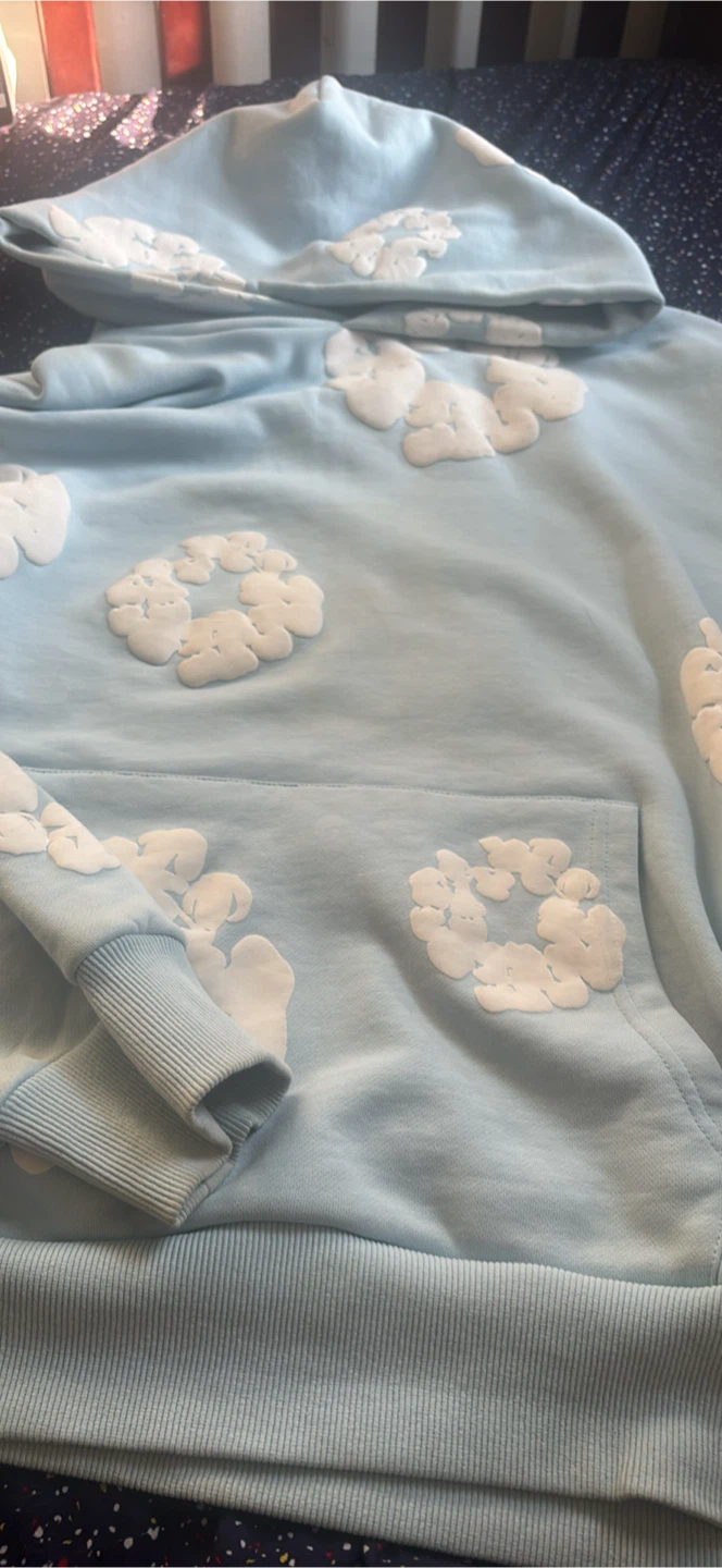 Light blue denim tears - photo 2