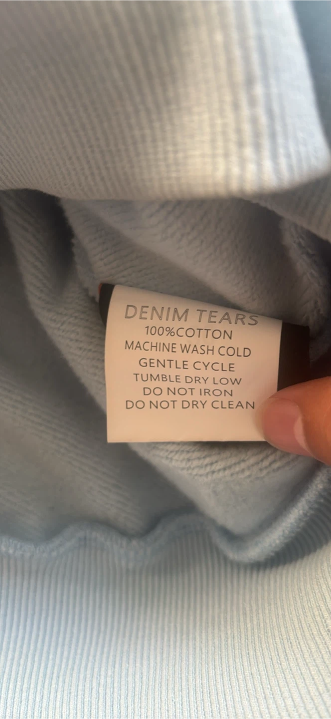 Light blue denim tears - photo 3