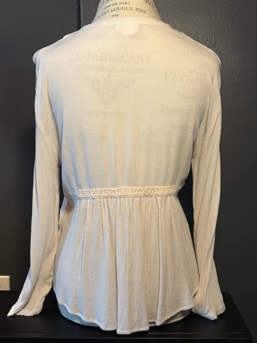 Some Days Lovin Cream Peasant Blouse XS - photo 2