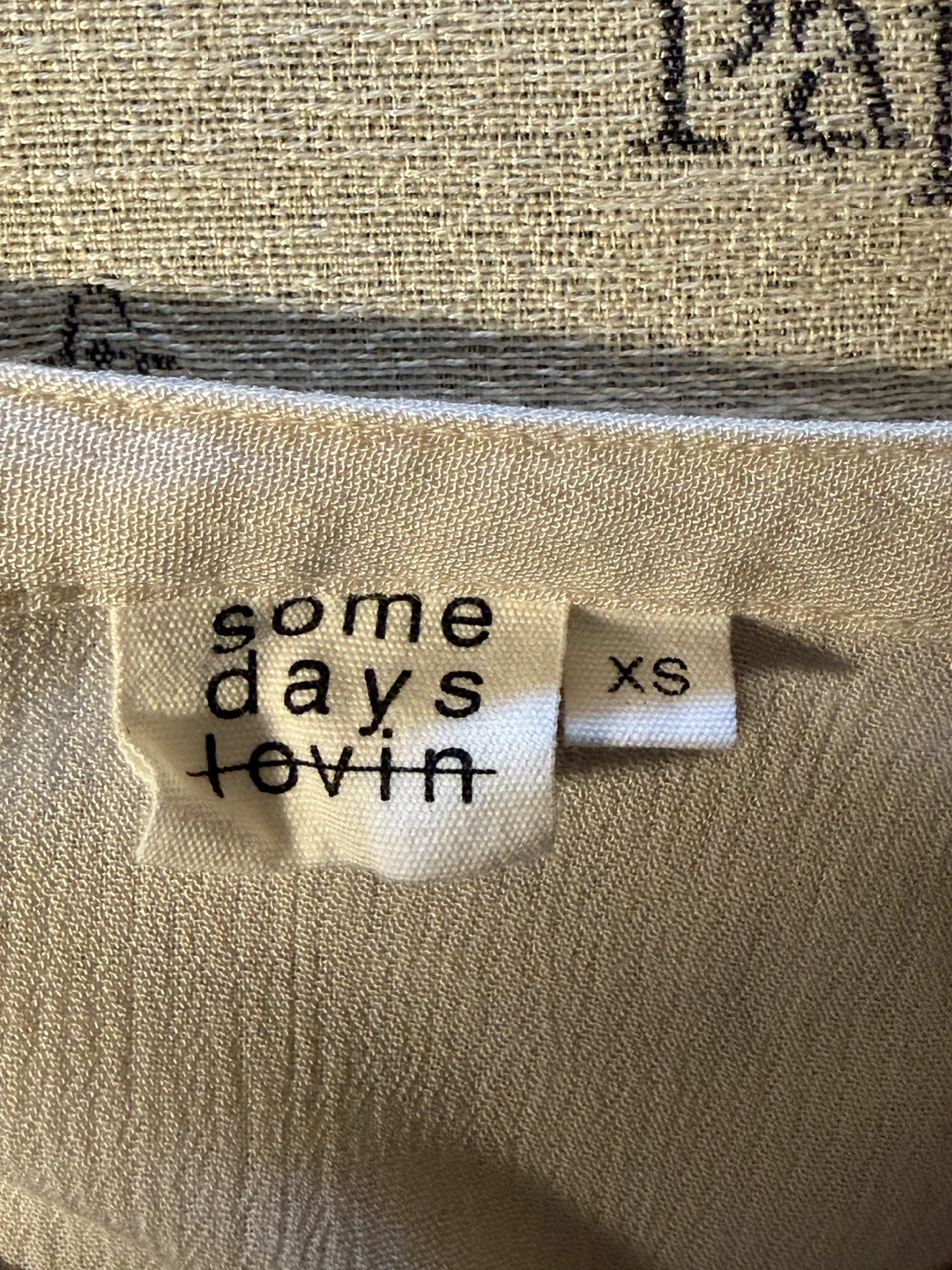 Some Days Lovin Cream Peasant Blouse XS - photo 5