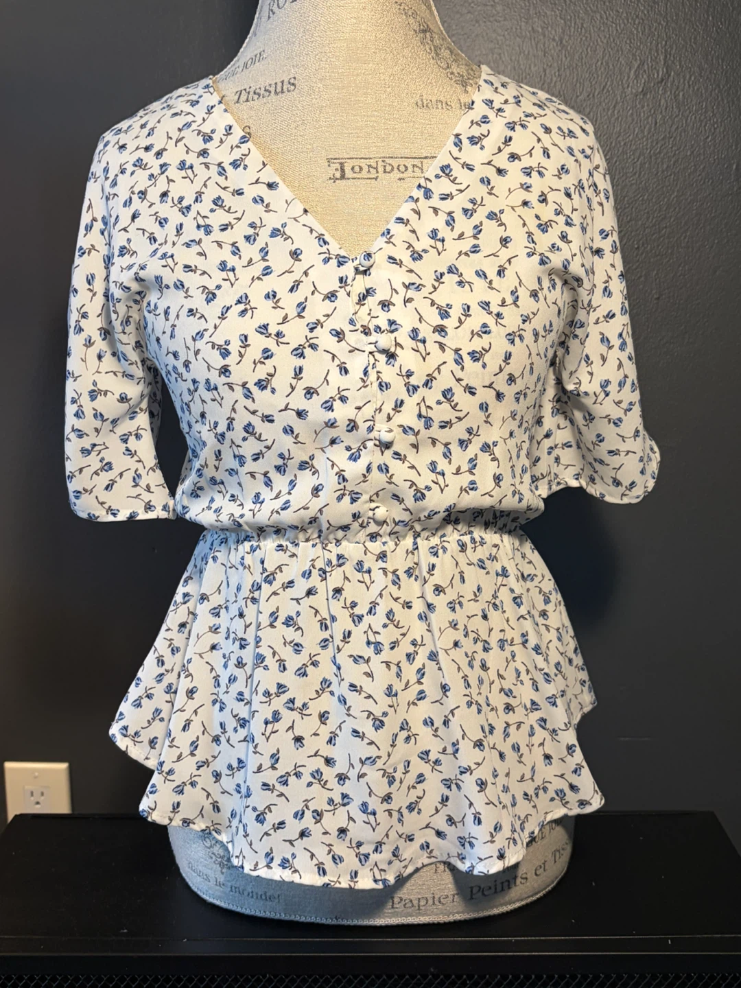 Sienna Sky Women's Floral Peplum Blouse