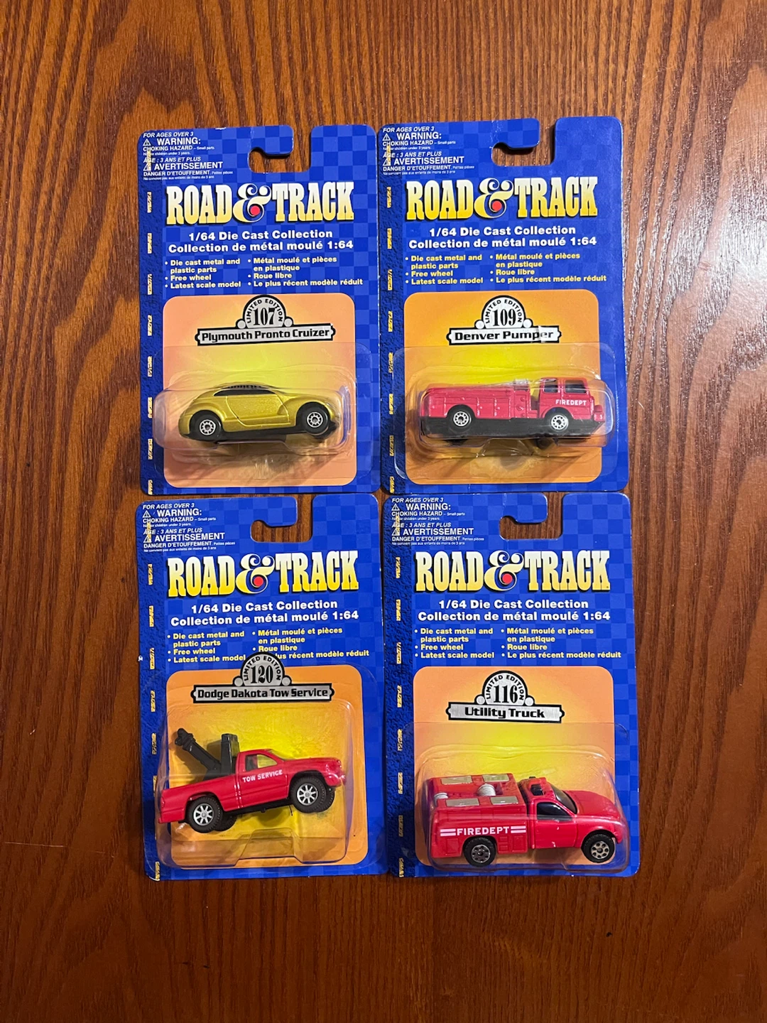 VINTAGE ROAD & TRACK VEHICLES (1:64 Scale diecast)
