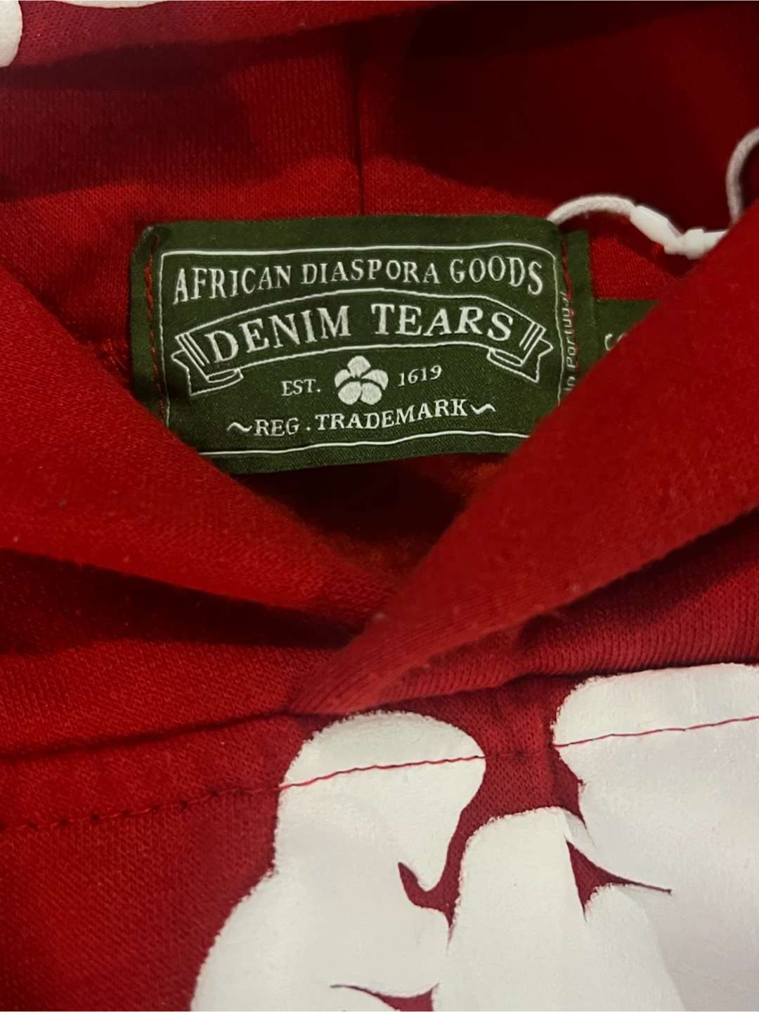 Denim Tears Red Floral Hoodie - photo 2
