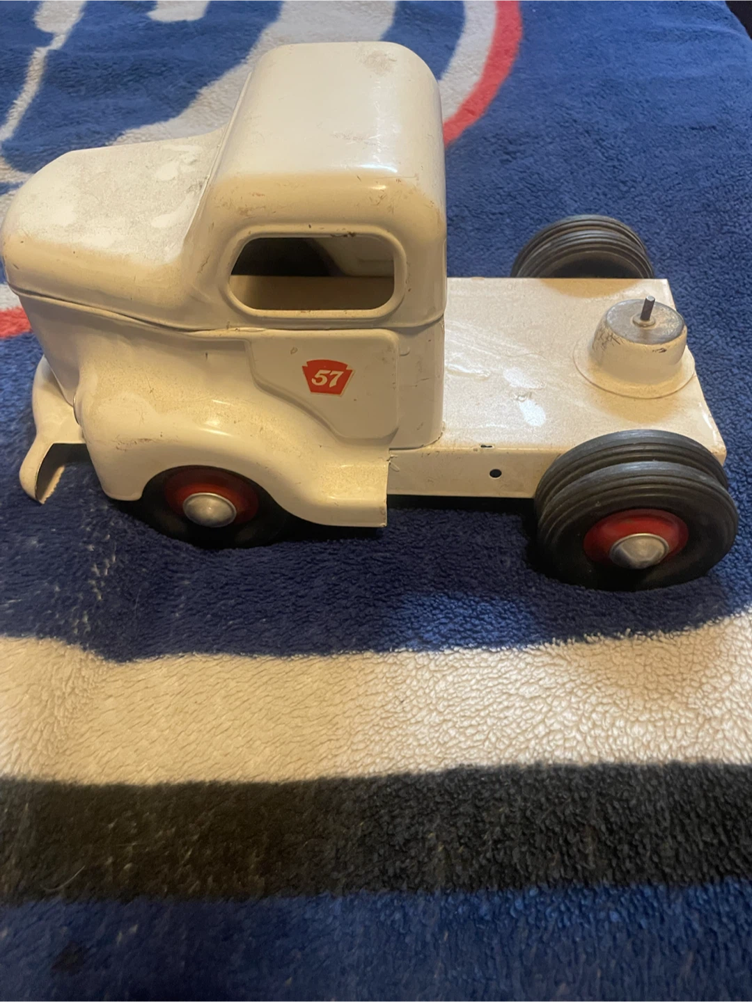 Heinz 57 vintage 1950s Minnitoy pressed steel semi-truck cab