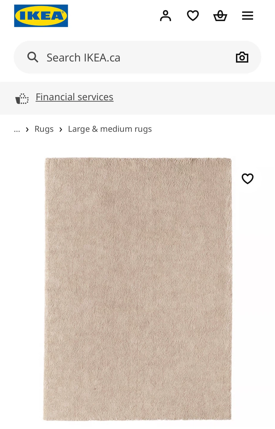 Ikea Beige Rug