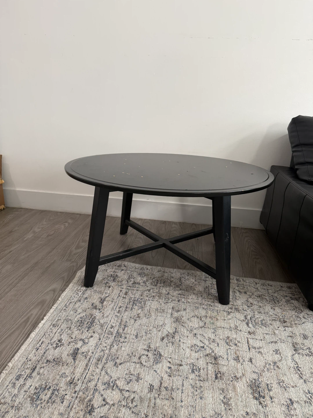 Black Round Coffee Table