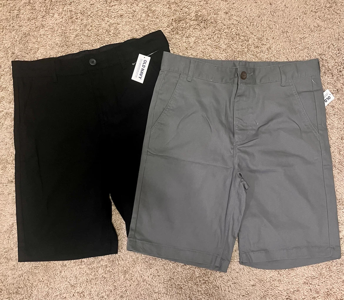 Old Navy Boys Shorts, Size 14, Black & Gray - photo 2