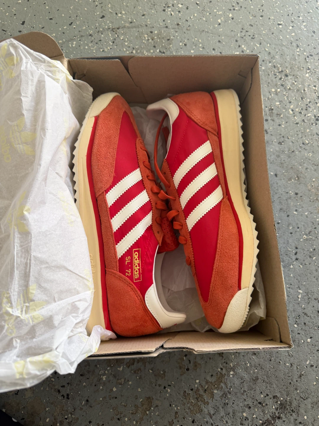Adidas SL 72 RS Red/White Men's Size 12 Sneakers